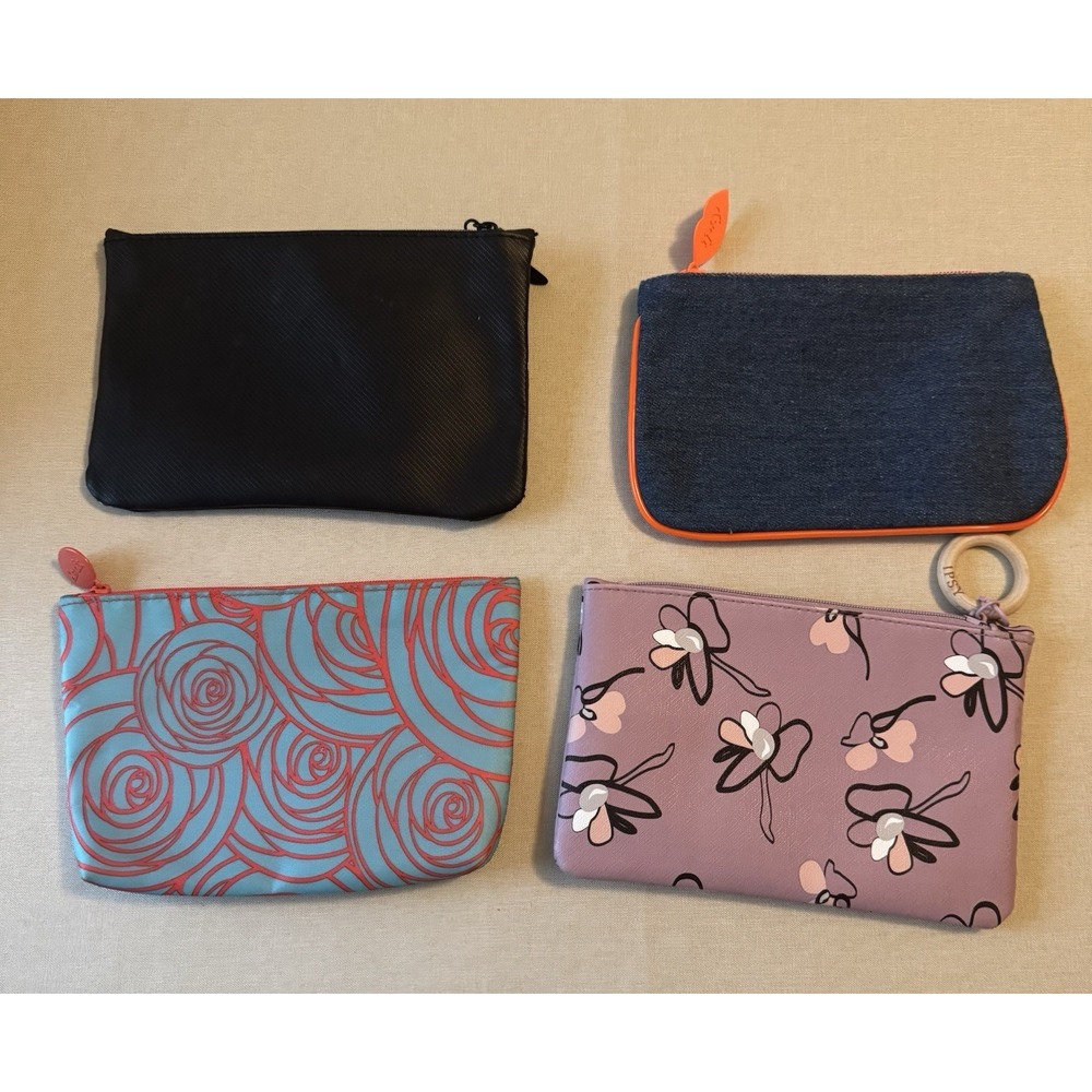 Lot of 4 Ipsy Glam Bags – Cosmetic‎ / Makeup Pouches – EUC– Assorted Styles - Picture 2 of 16